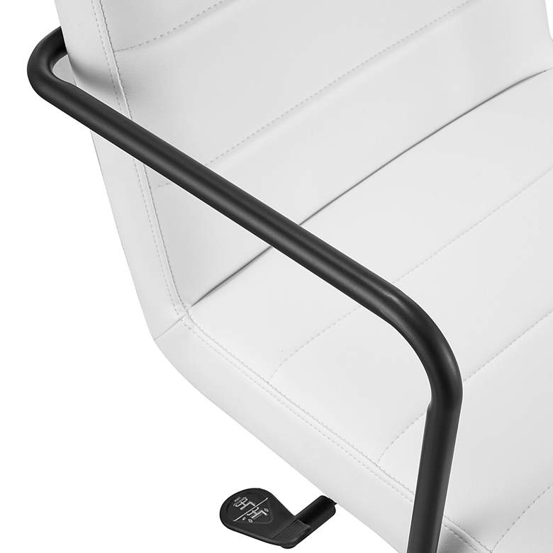 Image 2 Leander White Adjustable Swivel Office Chair more views