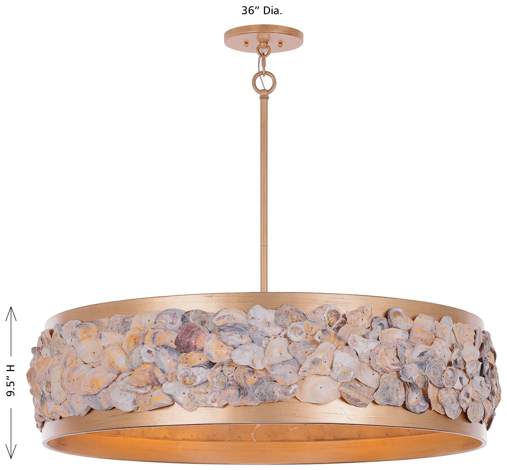 Image 7 Leanne 6-Light Pendant in Chandon by Breegan Jane more views