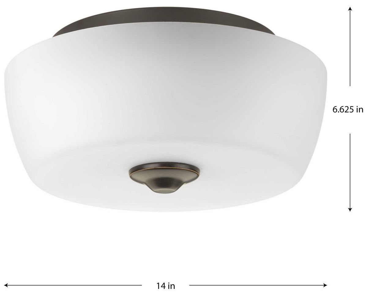 Image 4 Leap Collection Two-Light 14" Flush Mount more views