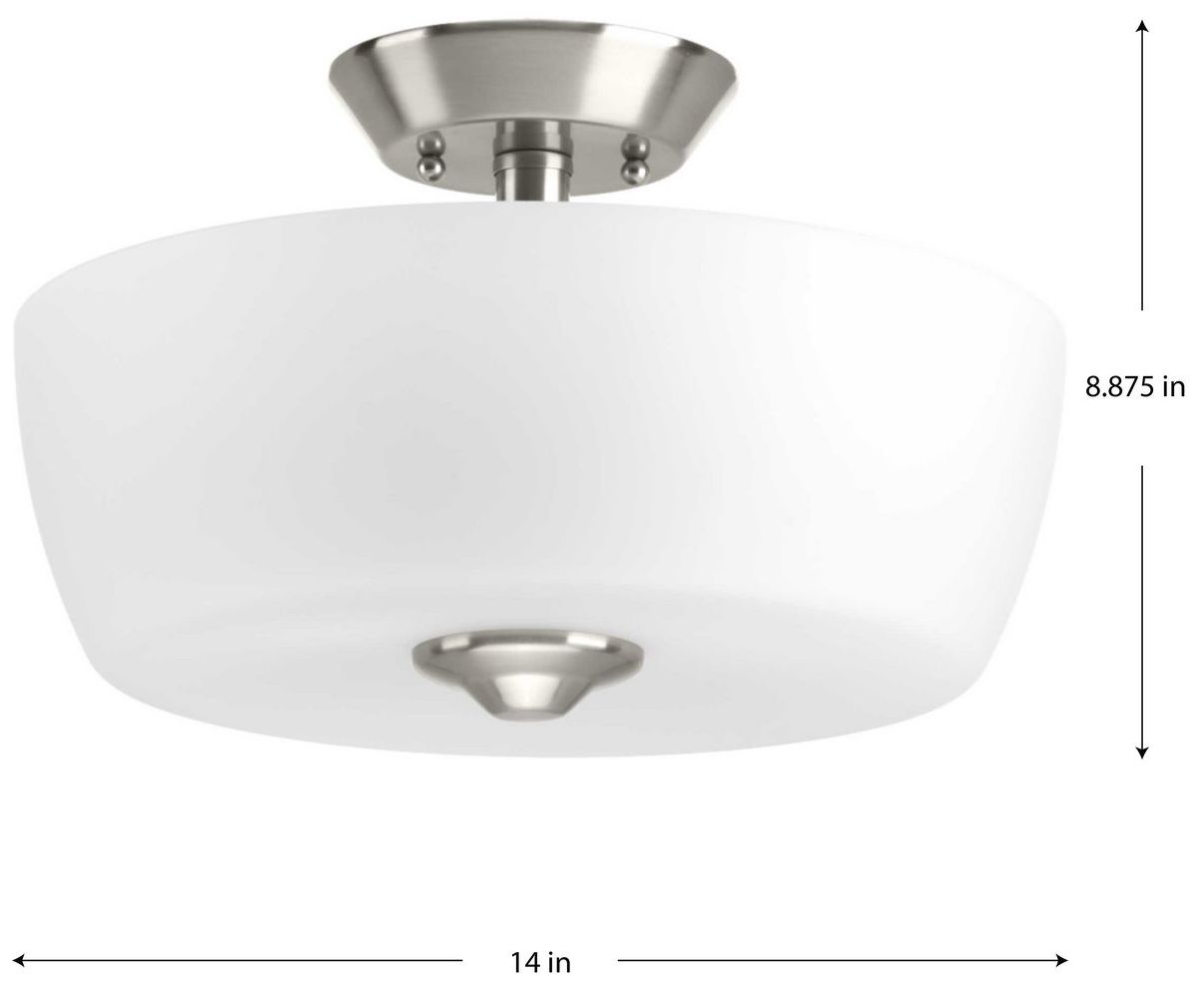 Image 4 Leap Collection Two-Light 14" Semi-Flush Mount Convertible more views