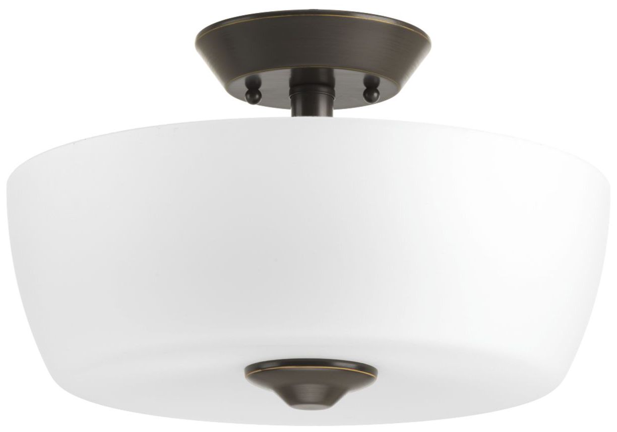 Leap Collection Two-Light 14" Semi-Flush Mount