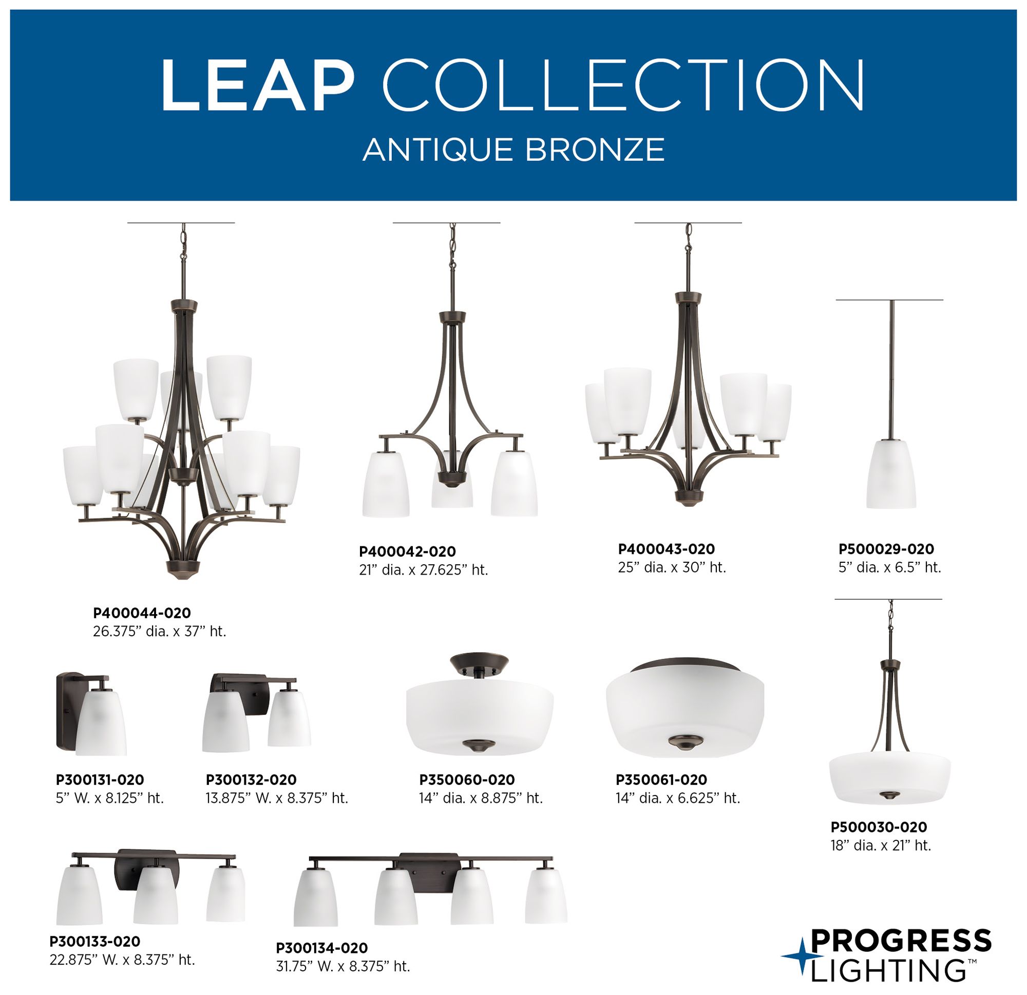 Leap Collection Two-Light Etched Glass Modern Bath Vanity Light