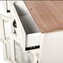4_Leary 34"W Antique White and Natural 2-Drawer 3-Door Cabinet more views