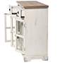 7_Leary 34"W Antique White and Natural 2-Drawer 3-Door Cabinet more views