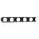Leary 36" Wide Mahogany Bronze 6-Light Bath Light