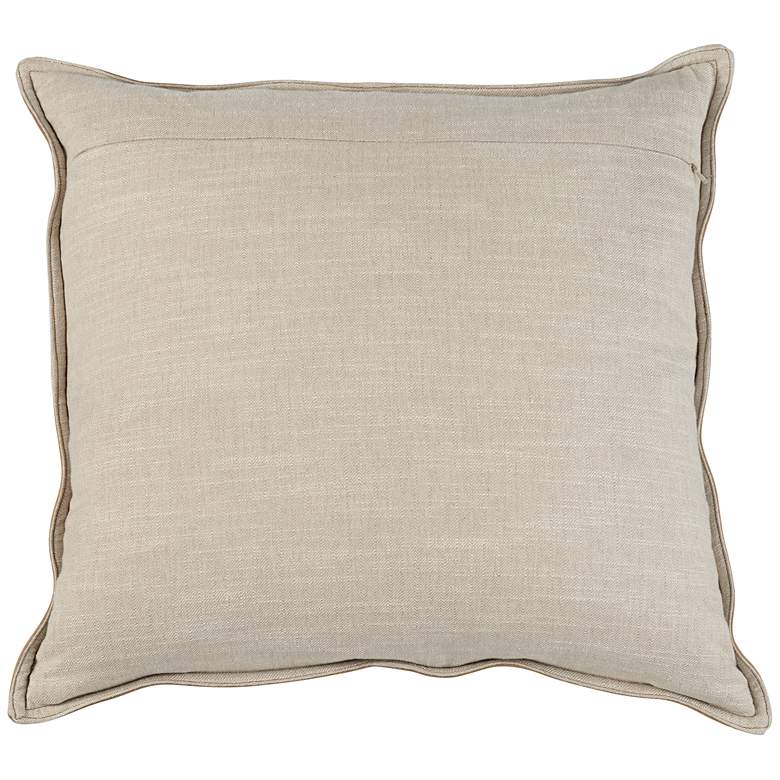 Image 5 Leather 22" Square Throw Pillow more views