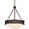 Leather Belt Lamont Bronze 20 1/2" Wide Pendant Light