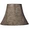 Leatherette Tan Bell Lamp Shade 9x18x13 (Spider)
