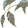 Leaves Study I Facing Left 40" Wide Metal Wall Sculpture