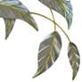 Leaves Study I Facing Right 40" Wide Metal Wall Sculpture