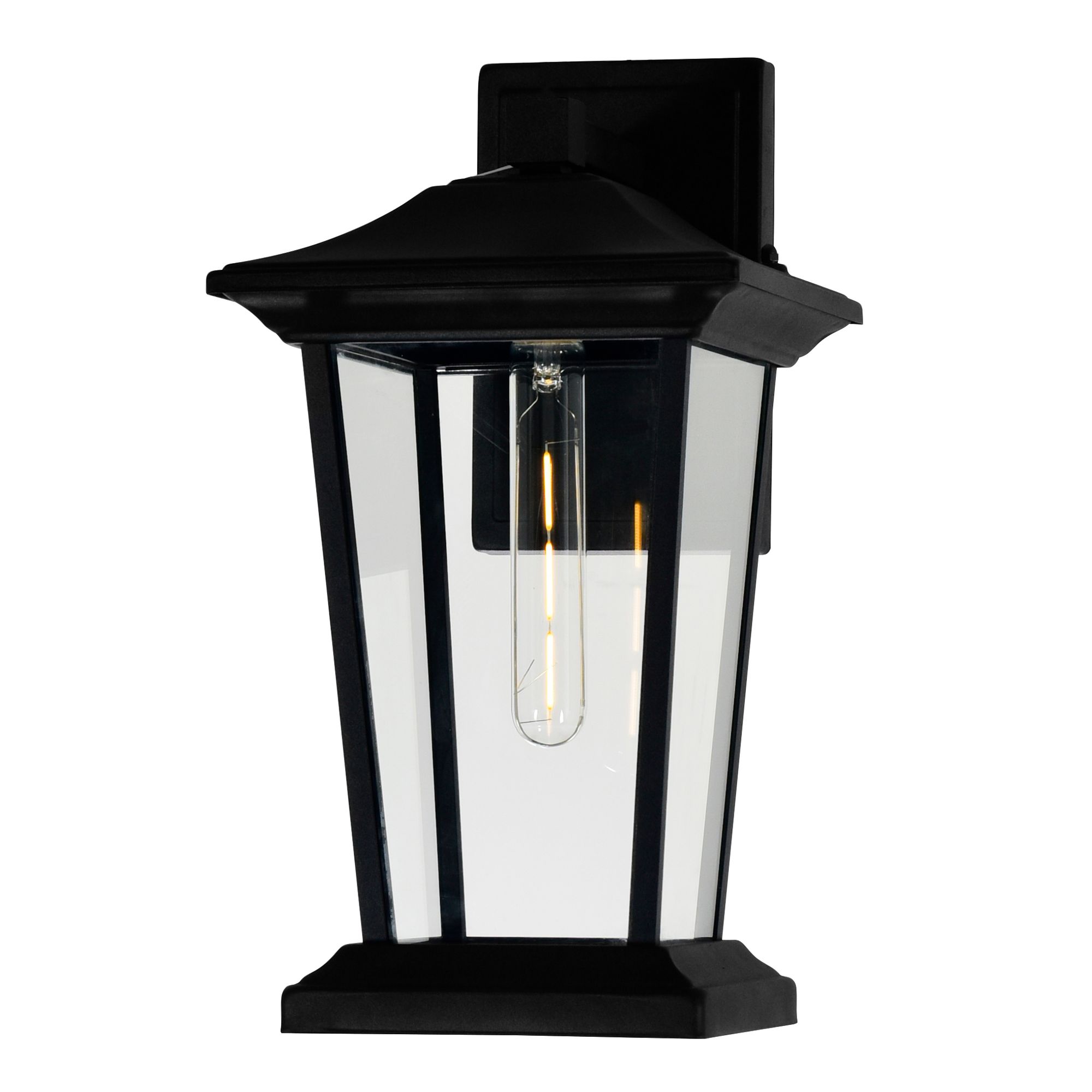 Image 5 Leawood 1 Light 8in Black Outdoor Wall Light more views