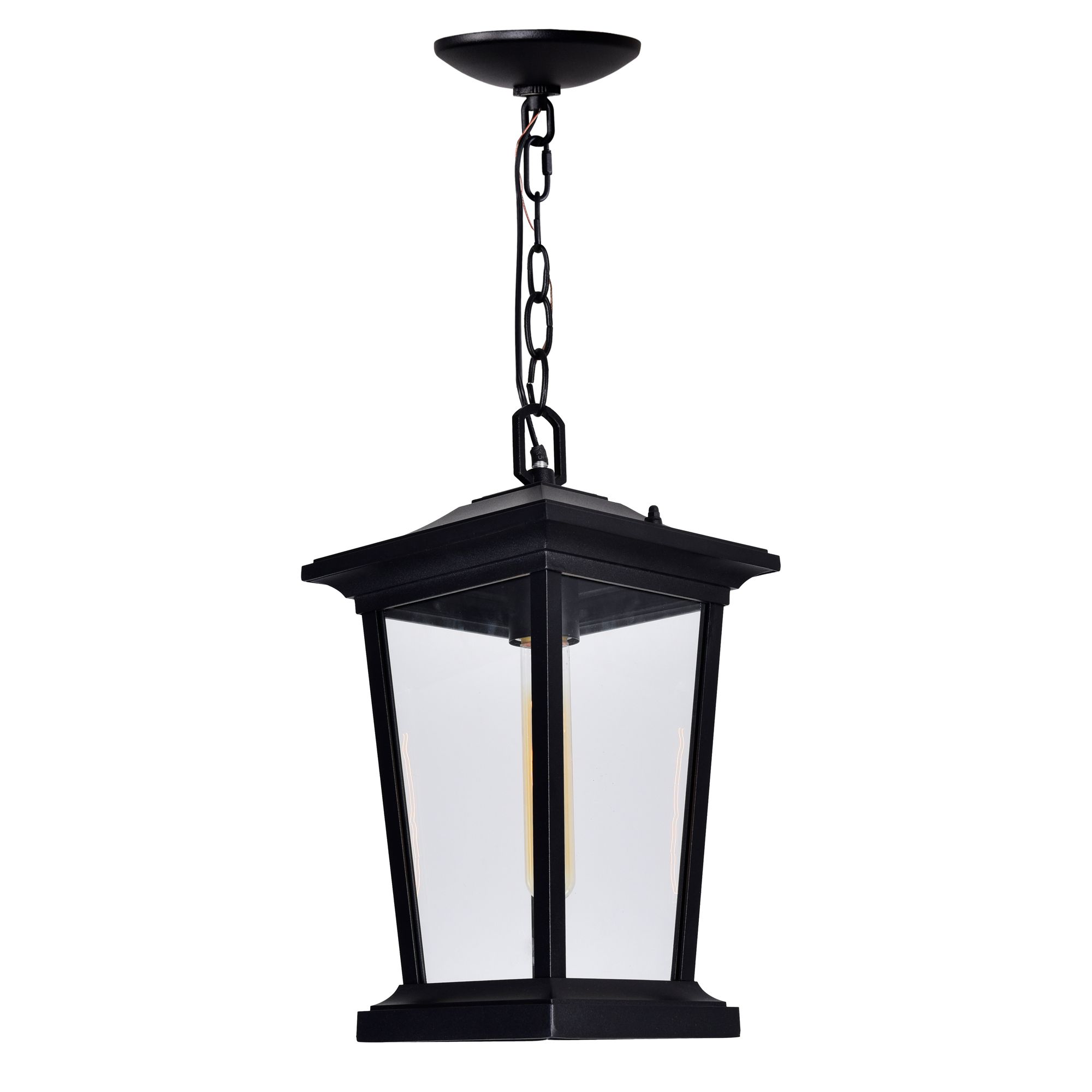 Image 2 Leawood 1 Light Black Outdoor Hanging Light more views