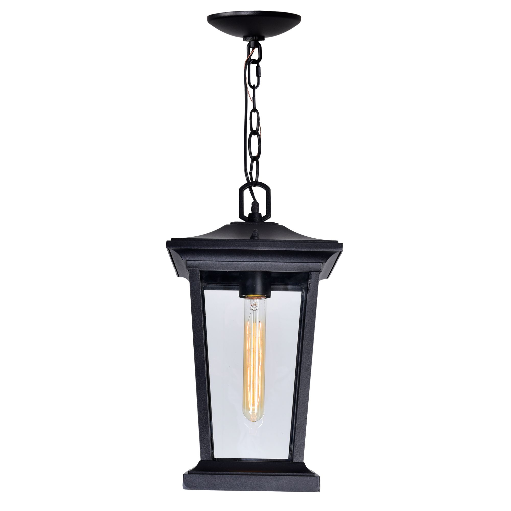 Image 3 Leawood 1 Light Black Outdoor Hanging Light more views