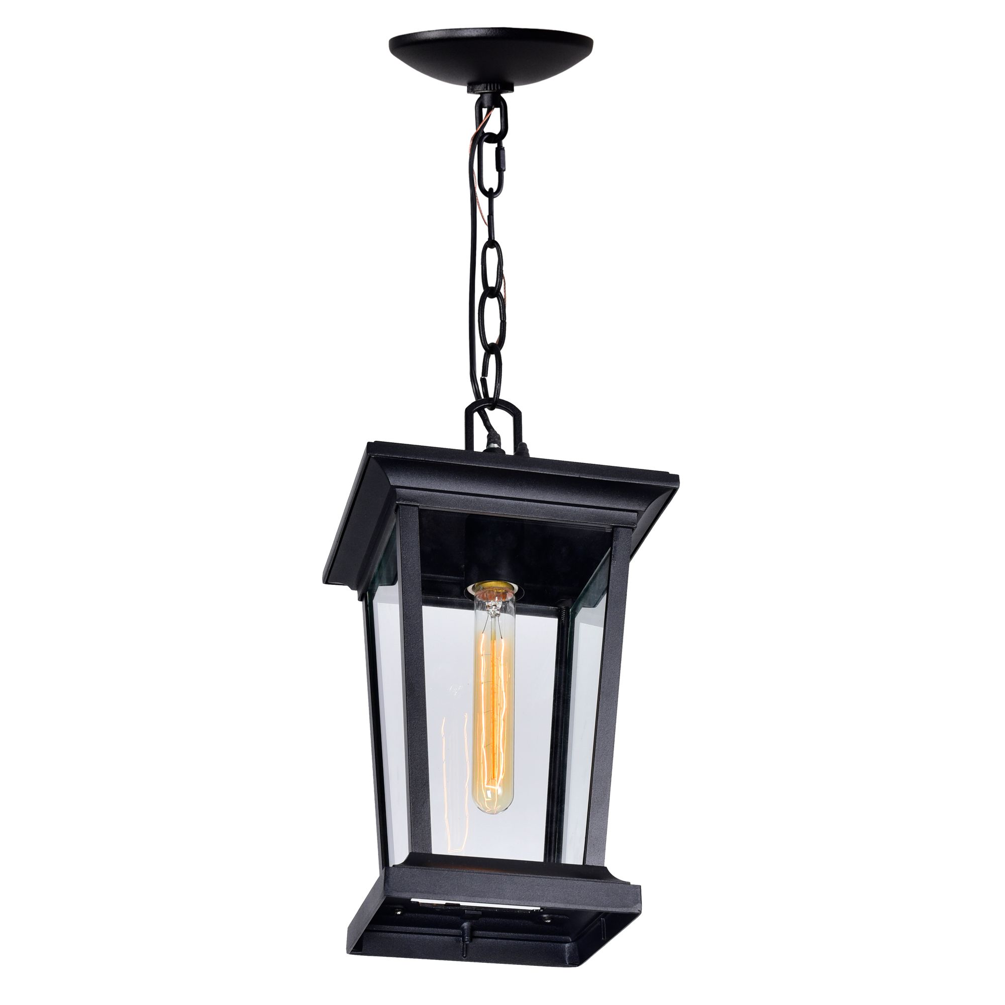 Image 4 Leawood 1 Light Black Outdoor Hanging Light more views
