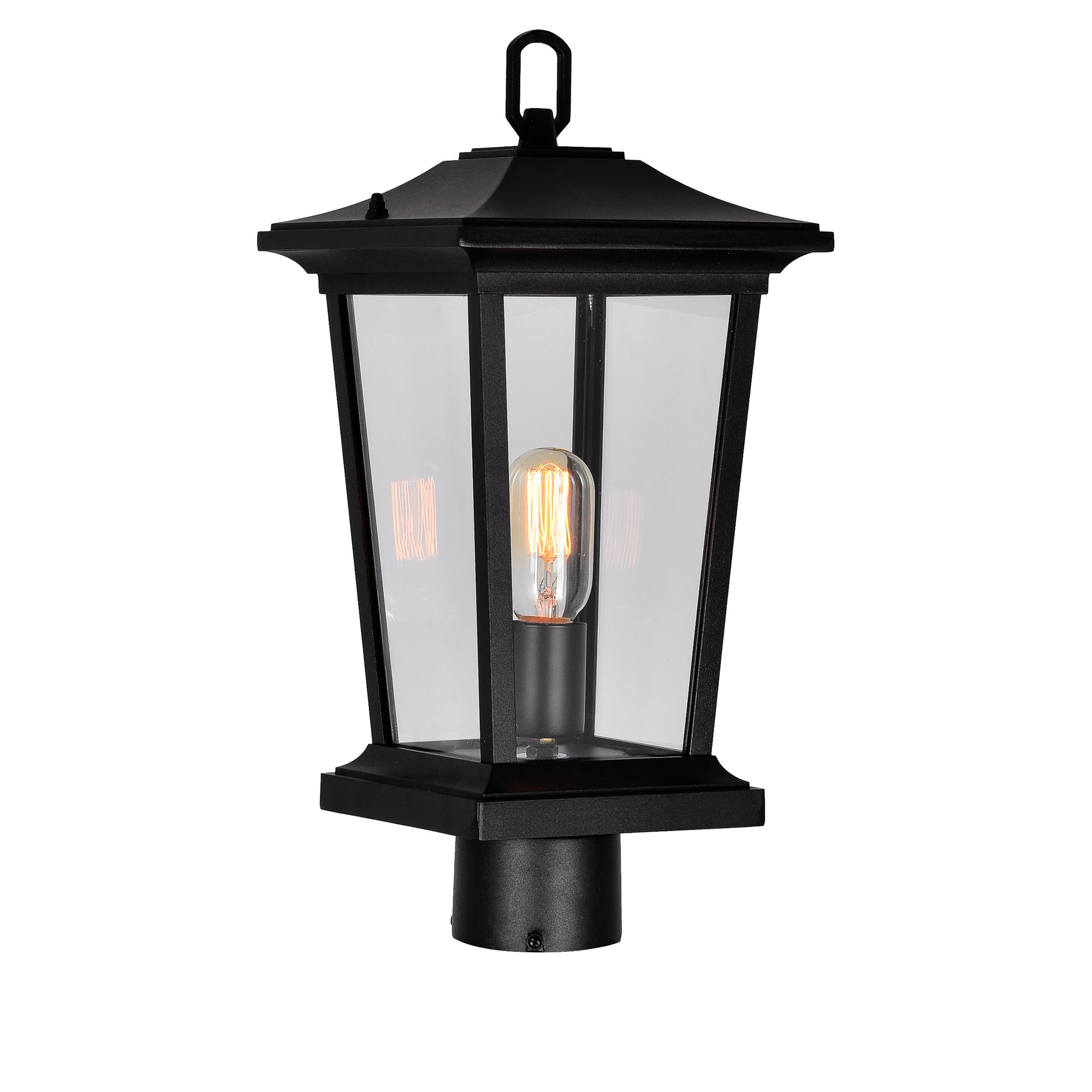 Image 2 Leawood 1 Light Black Outdoor Lantern Head more views