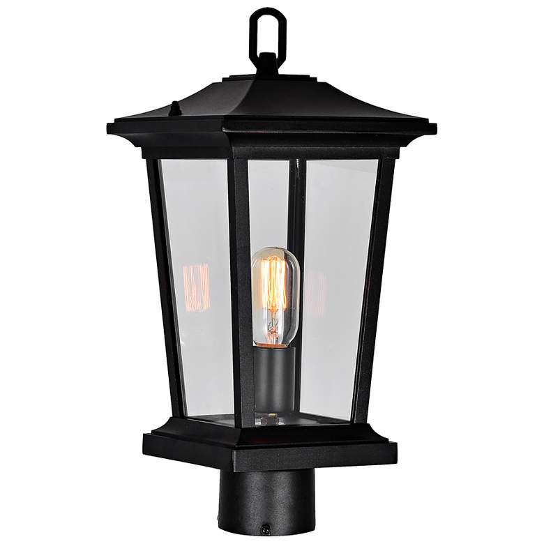 Image 2 Leawood 18" High Black Outdoor Post Light more views