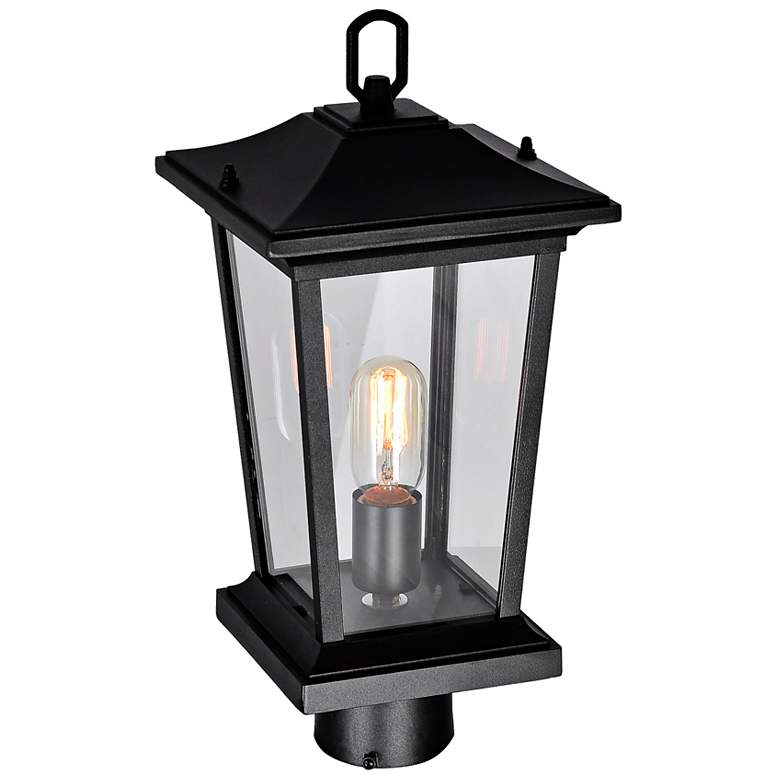 Image 4 Leawood 18" High Black Outdoor Post Light more views