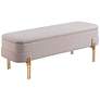 Lebreton Storage Bench Oatmeal Beige
