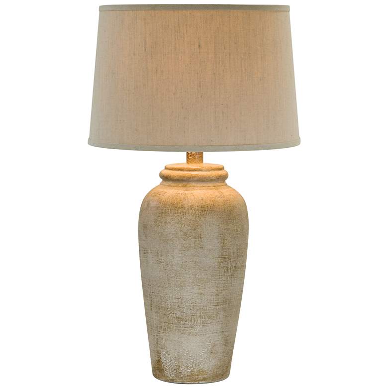 Image 2 Lechee Sand Stone 30 1/2" High Handcrafted Rustic Table Lamp