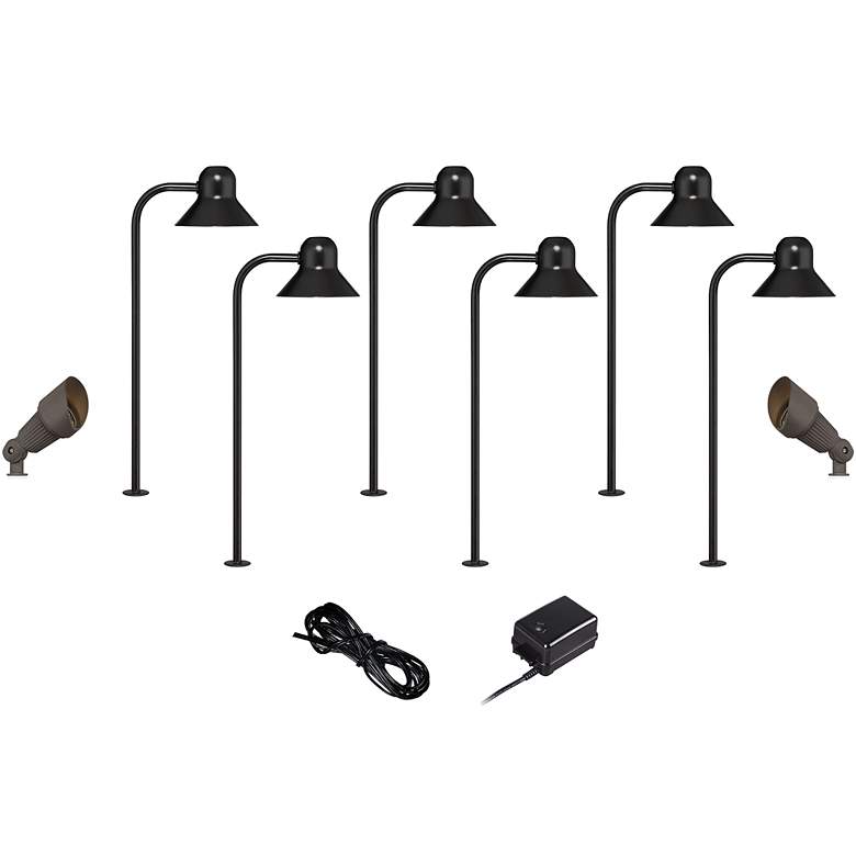 Image 1 LED 10-Piece Landscape Set with Path and Bronze Spotlights