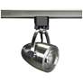 LED 12W Track Head, Pinch back shape Brushed Nickel - 36 Degree Beam