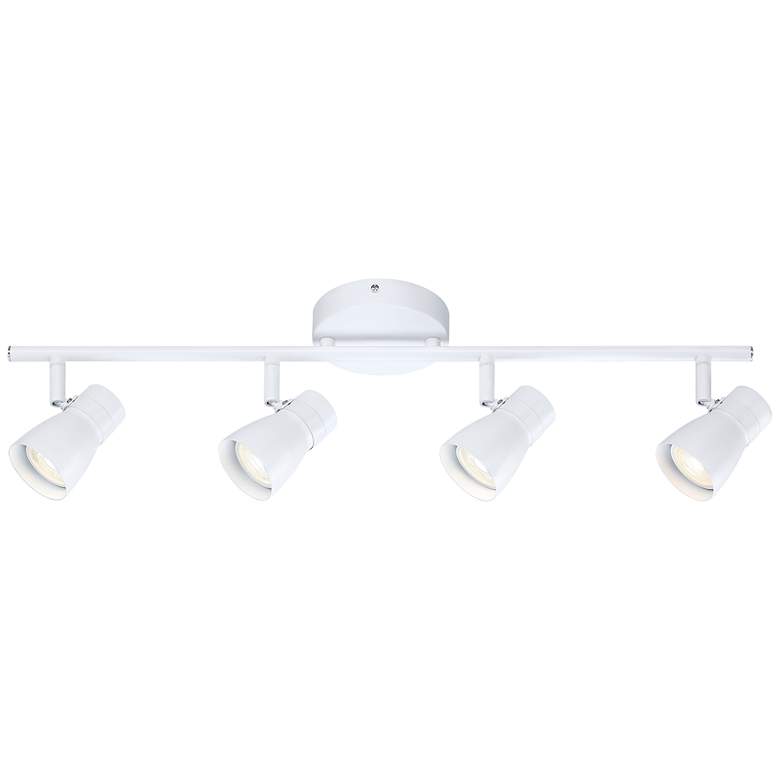 Image 1 LED 24" Wide White 4-Light Track Light Kit for Celling or Wall