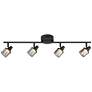 LED 31" Wide Black 4-Light Track Light Kit for Ceiling or Wall