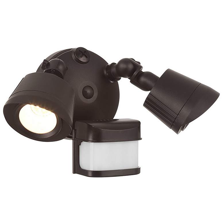 Image 3 LED 3CCT Motion Sensored Double Flood Light in Bronze more views