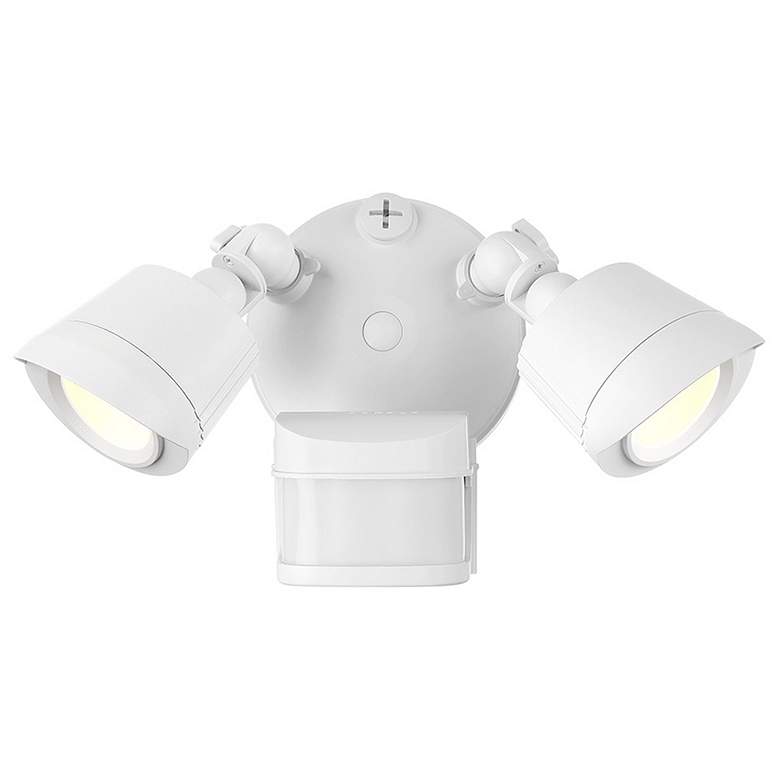 Image 1 LED 3CCT Motion Sensored Double Flood Light in White