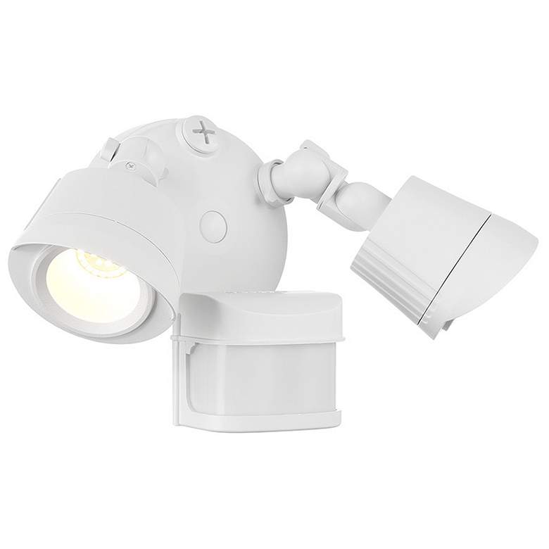 Image 3 LED 3CCT Motion Sensored Double Flood Light in White more views