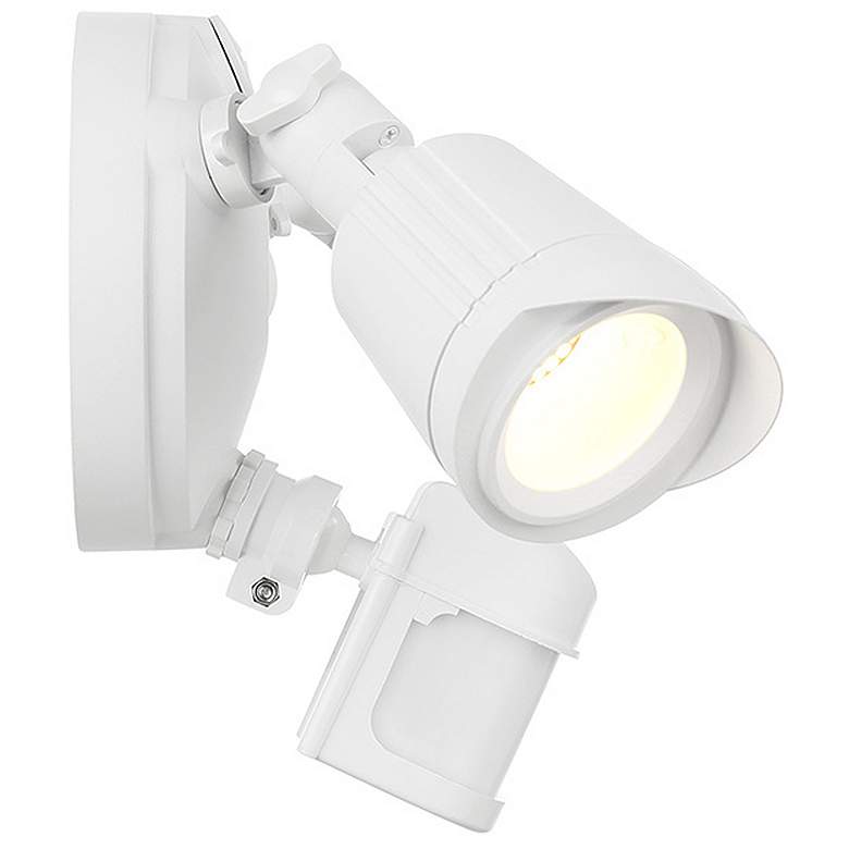 Image 4 LED 3CCT Motion Sensored Double Flood Light in White more views