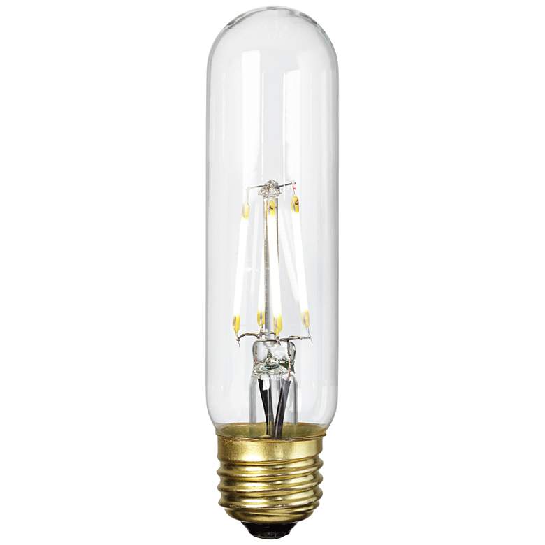 Image 1 LED 4 Watt Clear Dimmable T10 Filament Light Bulb