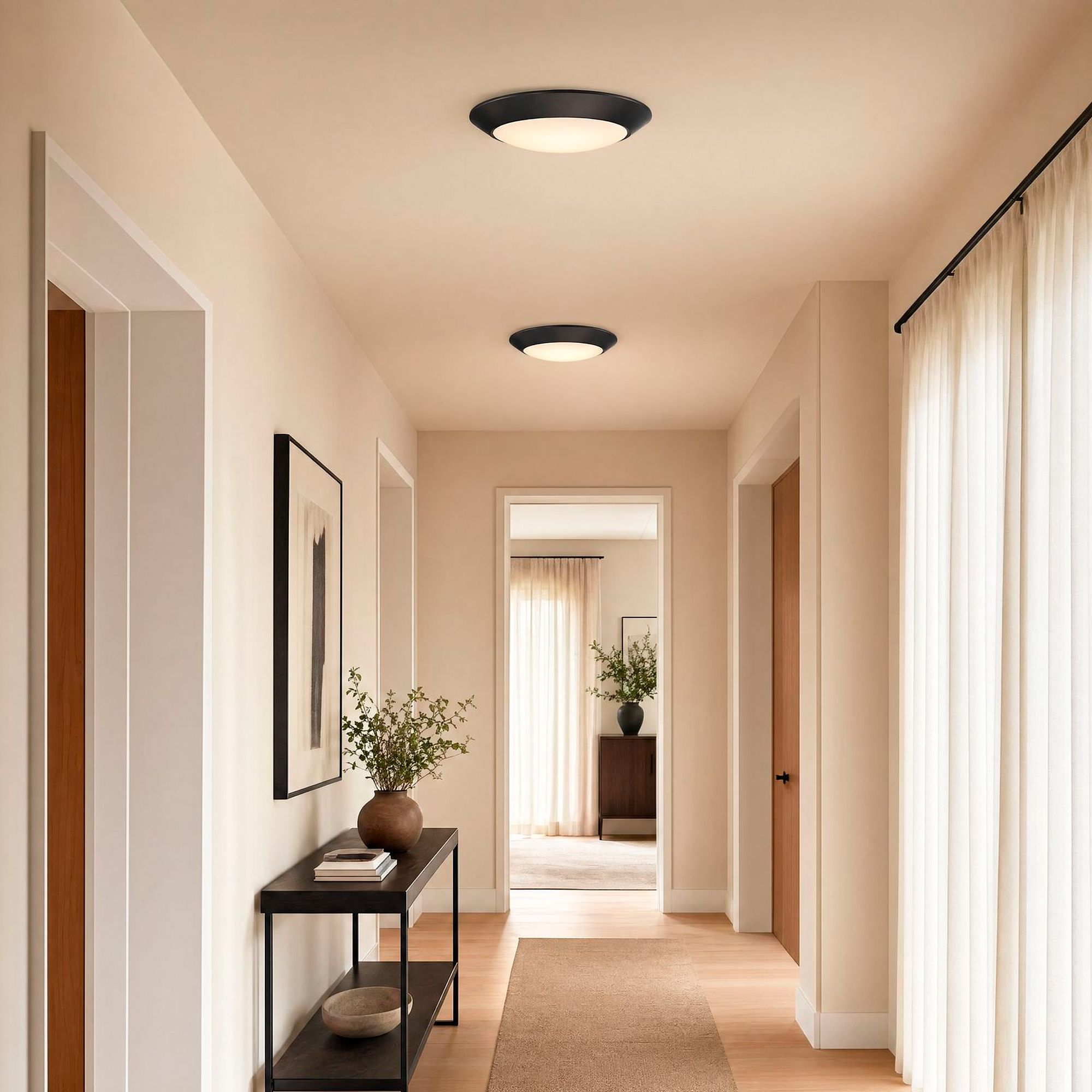 Image 3 LED 5CCT Disc Light in Matte Black more views