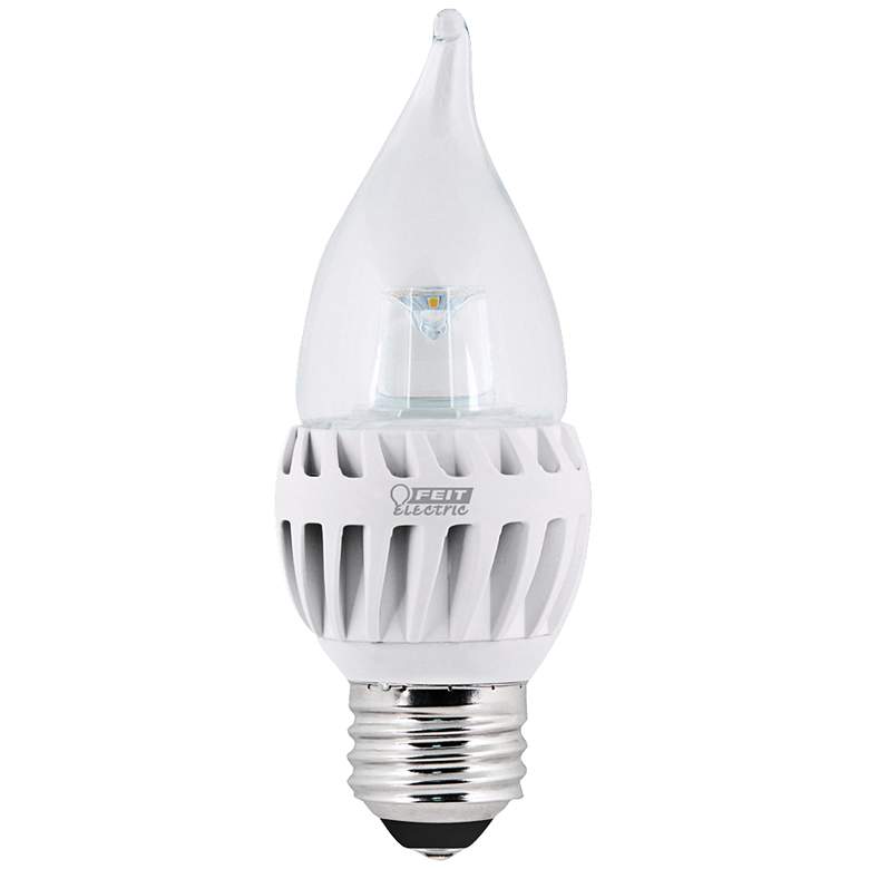 Image 1 LED 7  Watts  Medium Base Soft White Flame Tip Bulb