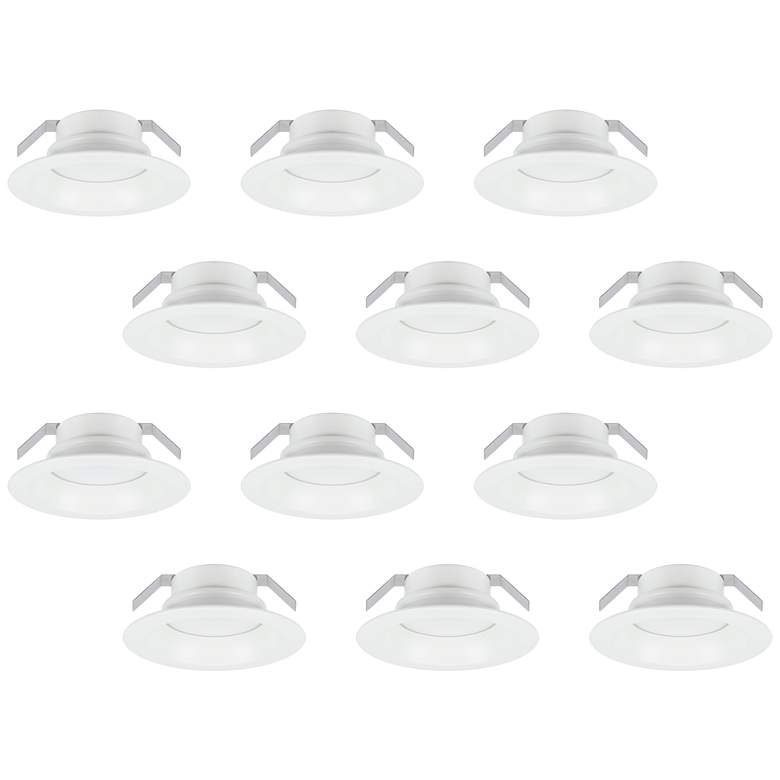 Image 1 LED Advantage 4" White Retrofit Downlights Set of 12