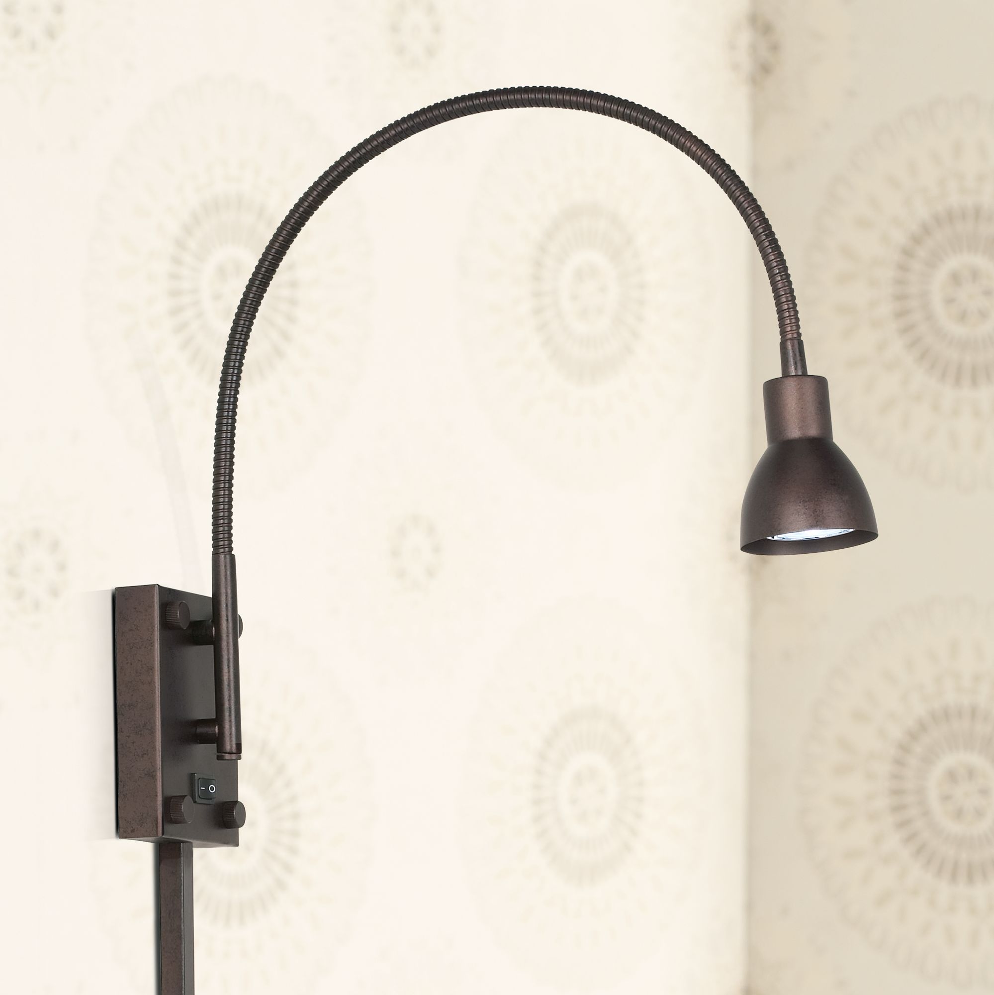 gooseneck plug in wall lamp