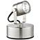 LED Brushed Nickel LED Plug-In Mini Accent Uplight
