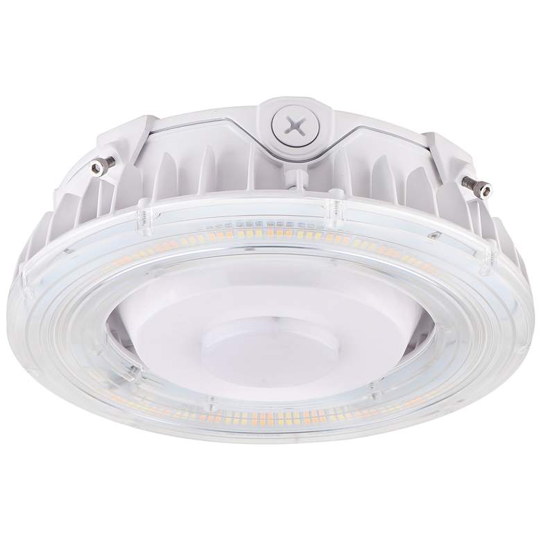 Image 1 LED Canopy Fixture; 100 Watt; CCT Selectable; White Finish; 100-277 Volt
