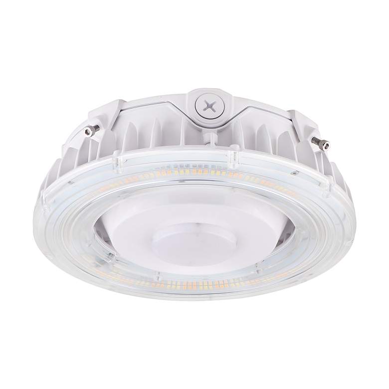 Image 2 LED Canopy Fixture; 100 Watt; CCT Selectable; White Finish; 100-277 Volt more views