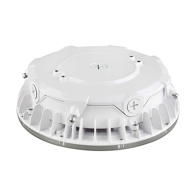 Image 3 LED Canopy Fixture; 100 Watt; CCT Selectable; White Finish; 100-277 Volt more views