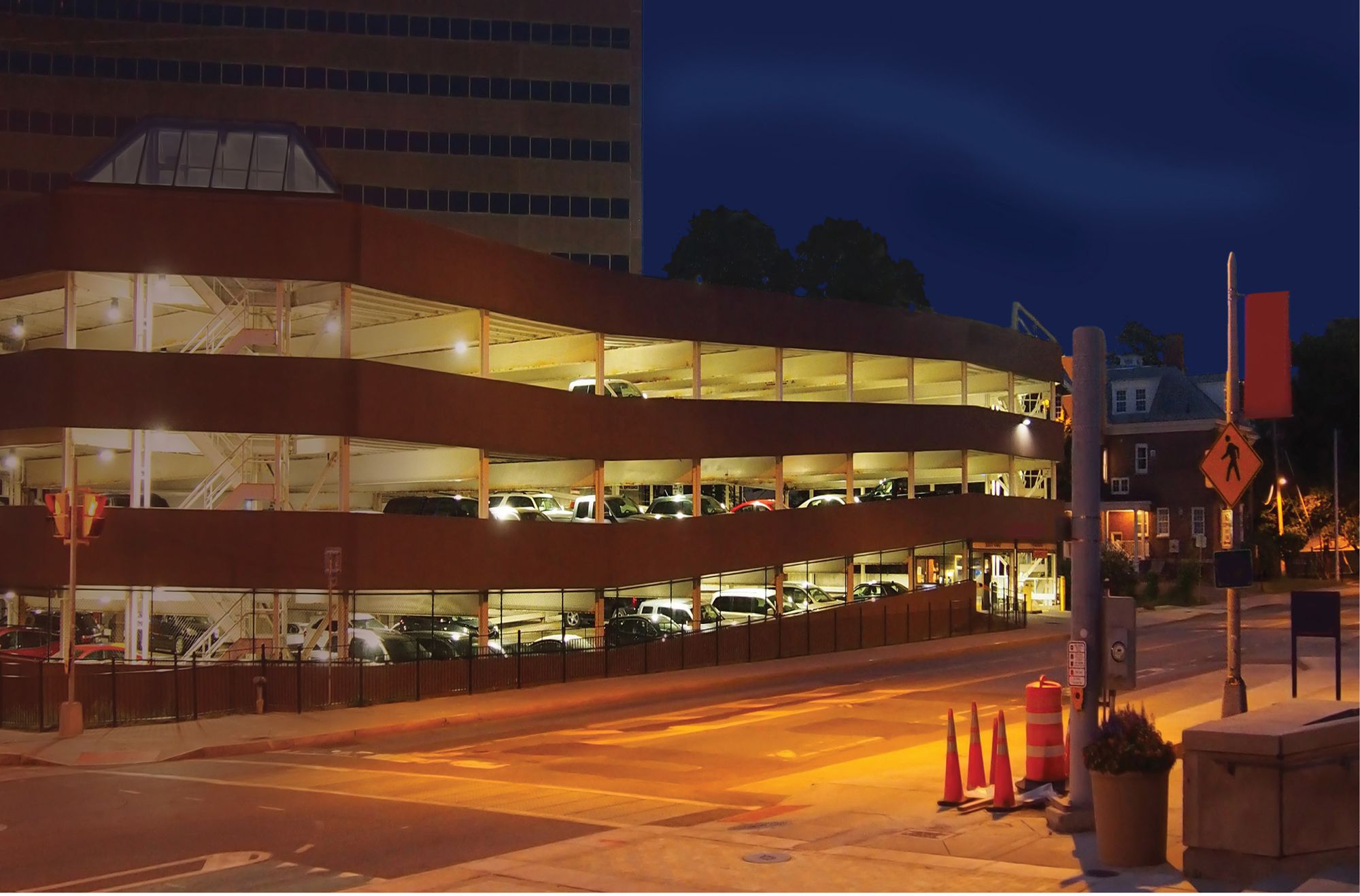 Image 6 LED Canopy Fixture; 25 Watt; CCT Selectable; Bronze Finish; 100-277 Volt more views