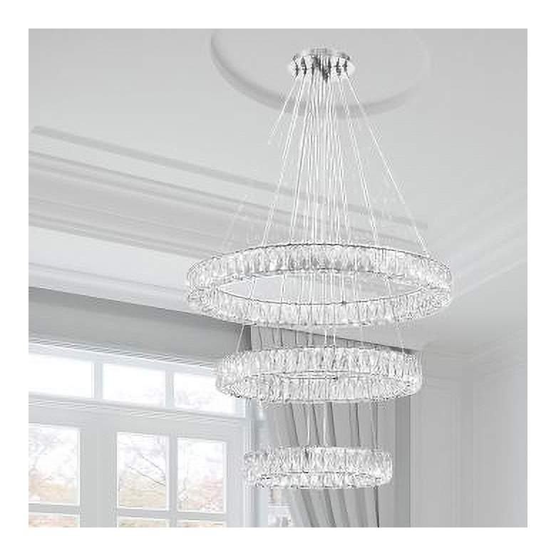 Image 1 LED Chrome Chandelier