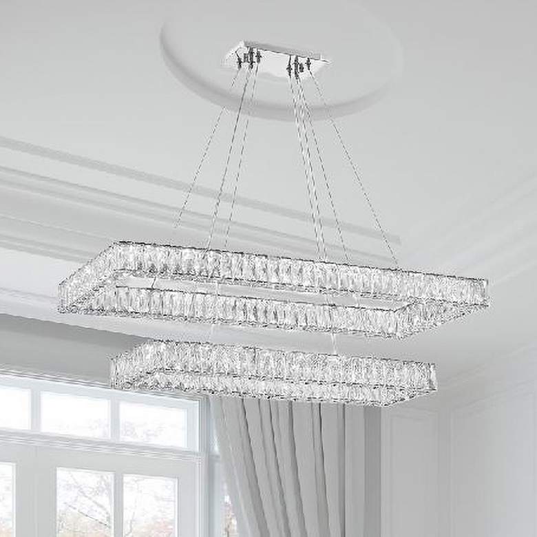 Image 1 LED Chrome Chandelier