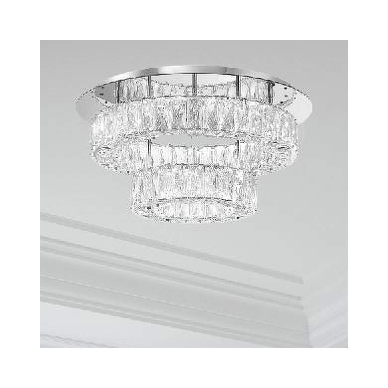 Image 1 LED Chrome Flush Mount