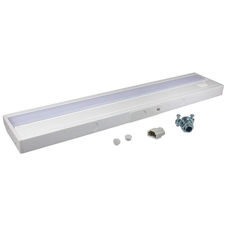 Image 1 LED Complete White 18 1/4 inch Wide Under Cabinet Light