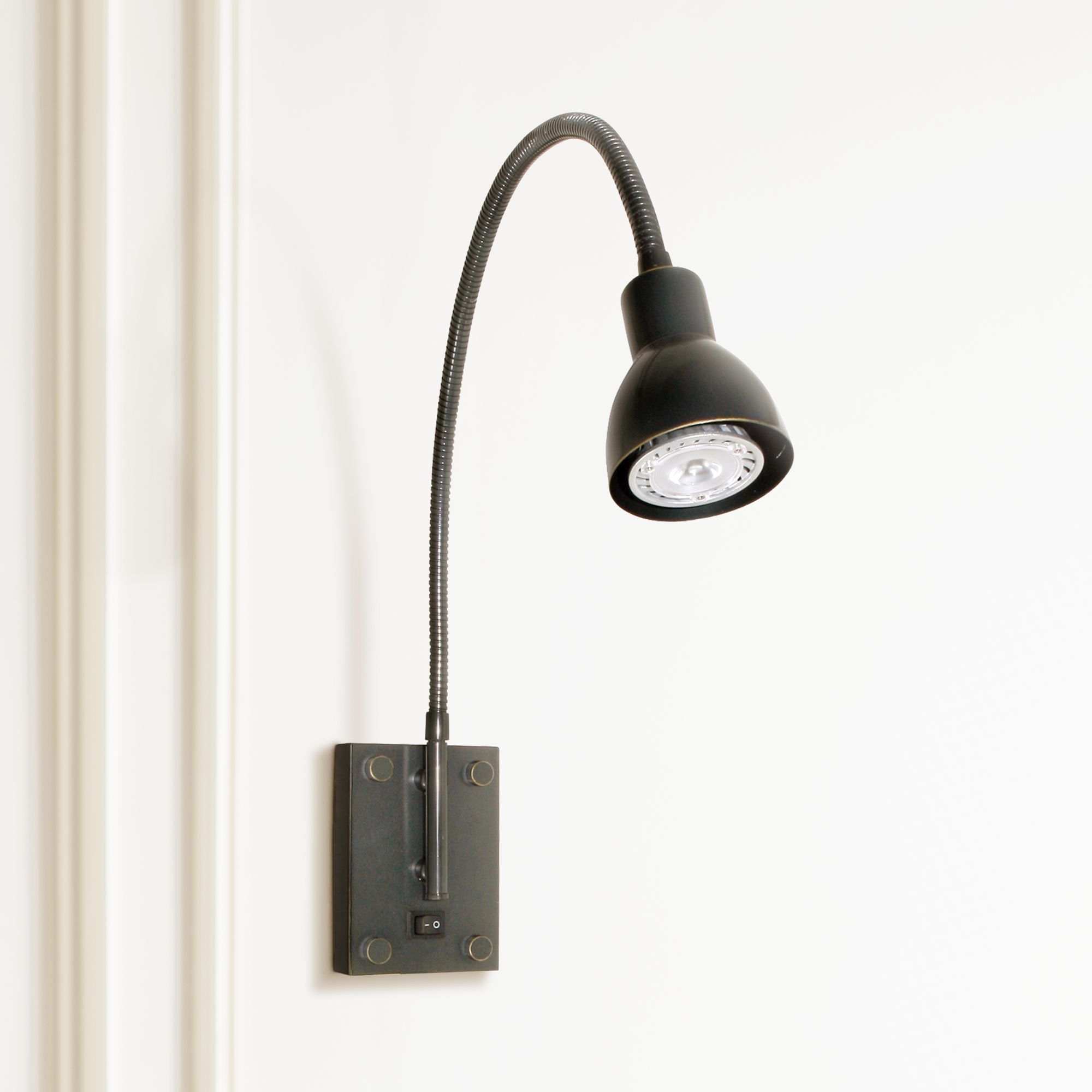 gooseneck plug in wall lamp