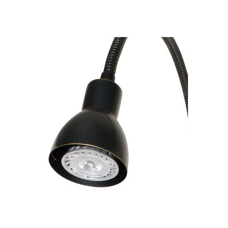Image 3 LED Dark Bronze Gooseneck Plug-In Swing Arm more views