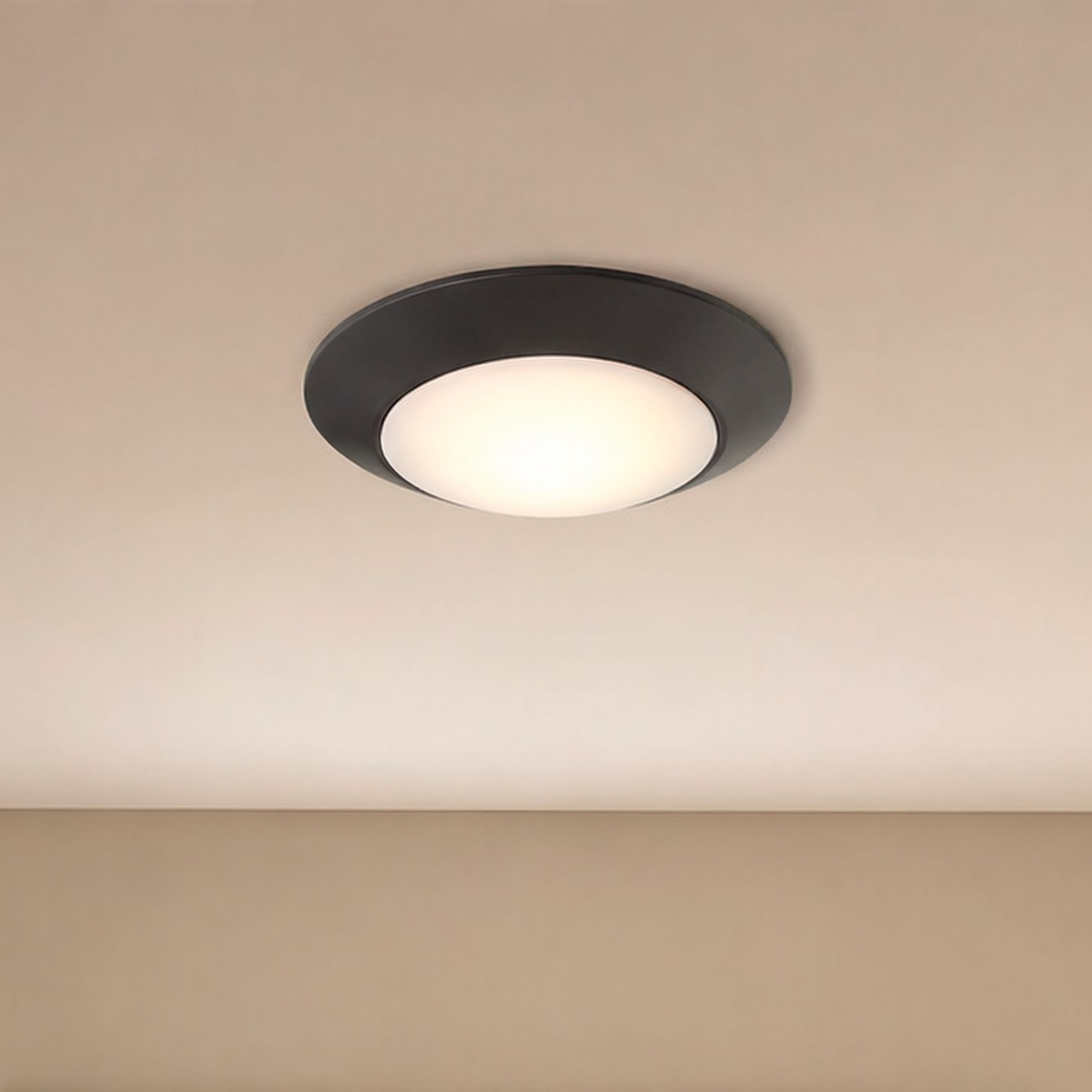 Image 2 LED Disc Light in Matte Black more views