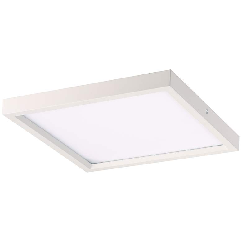 Image 1 LED Flush Mount 11" Wide White LED Ceiling Light