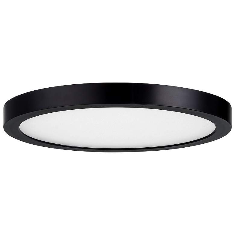 Image 2 LED Flush Mount in Black more views